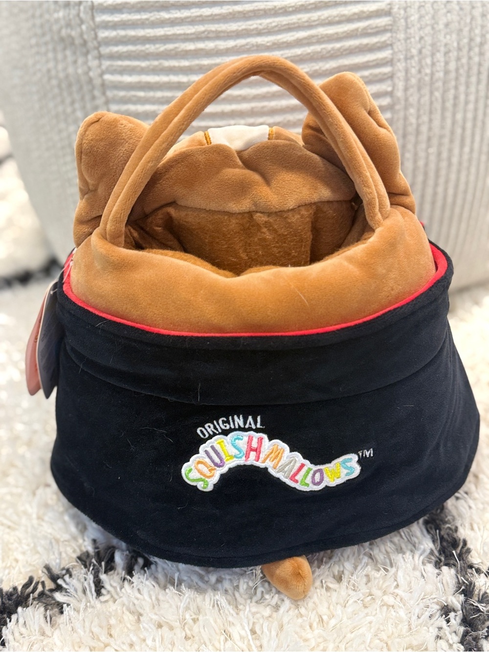 Squishmallows Reginald Vampire Corgi Halloween Treat Pail Plush Bucket NWT - Picture 6 of 9